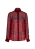 Dolce & Gabbana Leopard Print Shirt, £120, Clothing, Black/Red, Silk, Front view
