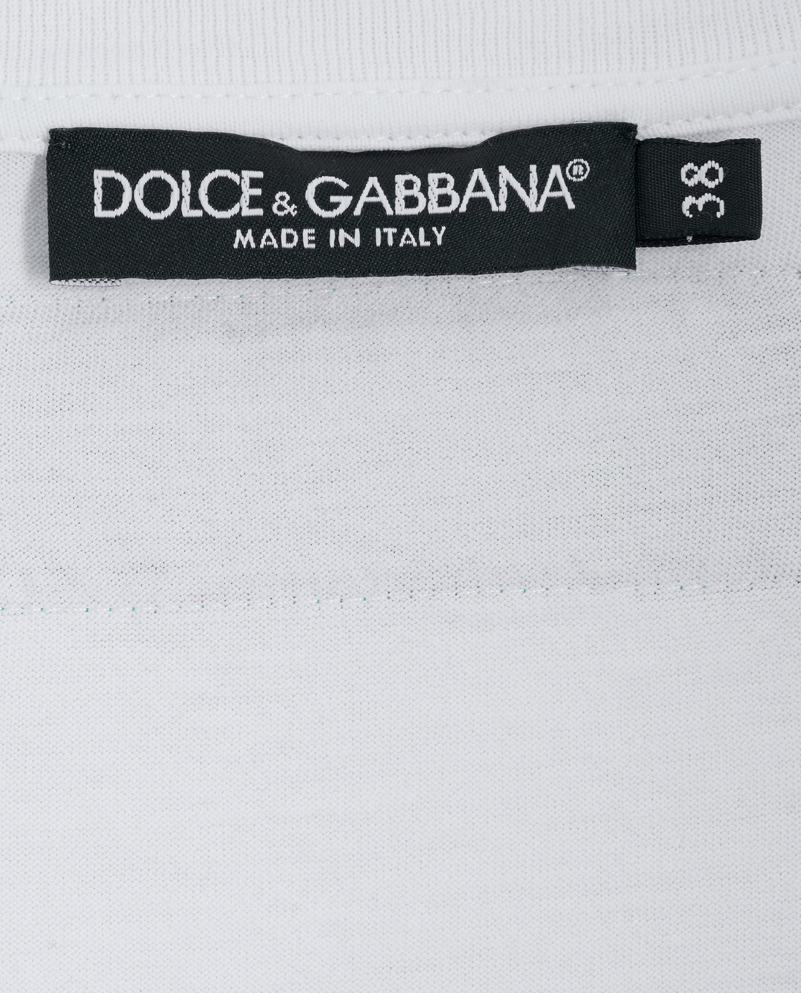 Dolce & Gabbana Logo Embellished T-Shirt, &pound;130, Clothing, White, Cotton, Other view