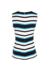 Dolce & Gabbana Stripes Sleeveless, £110, Clothing, Black/White, Silk, Back view