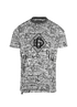 Dolce & Gabbana Lettering Print T-Shirt, &pound;110, Clothing, Black/Silver, Cotton, Front view