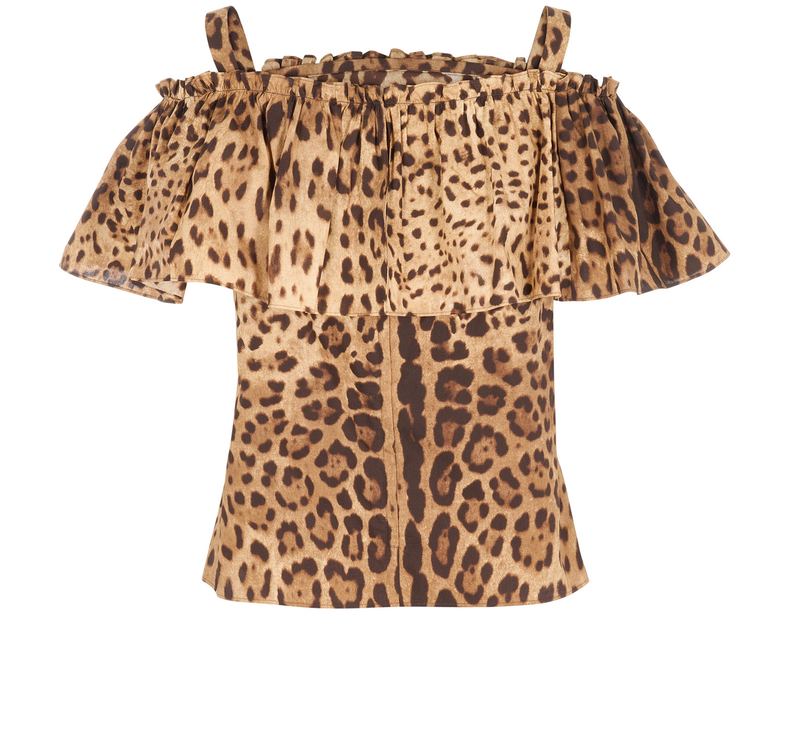 Dolce & Gabbana Leopard Print Top, &pound;150, Clothing, Brown, Cotton, Back view