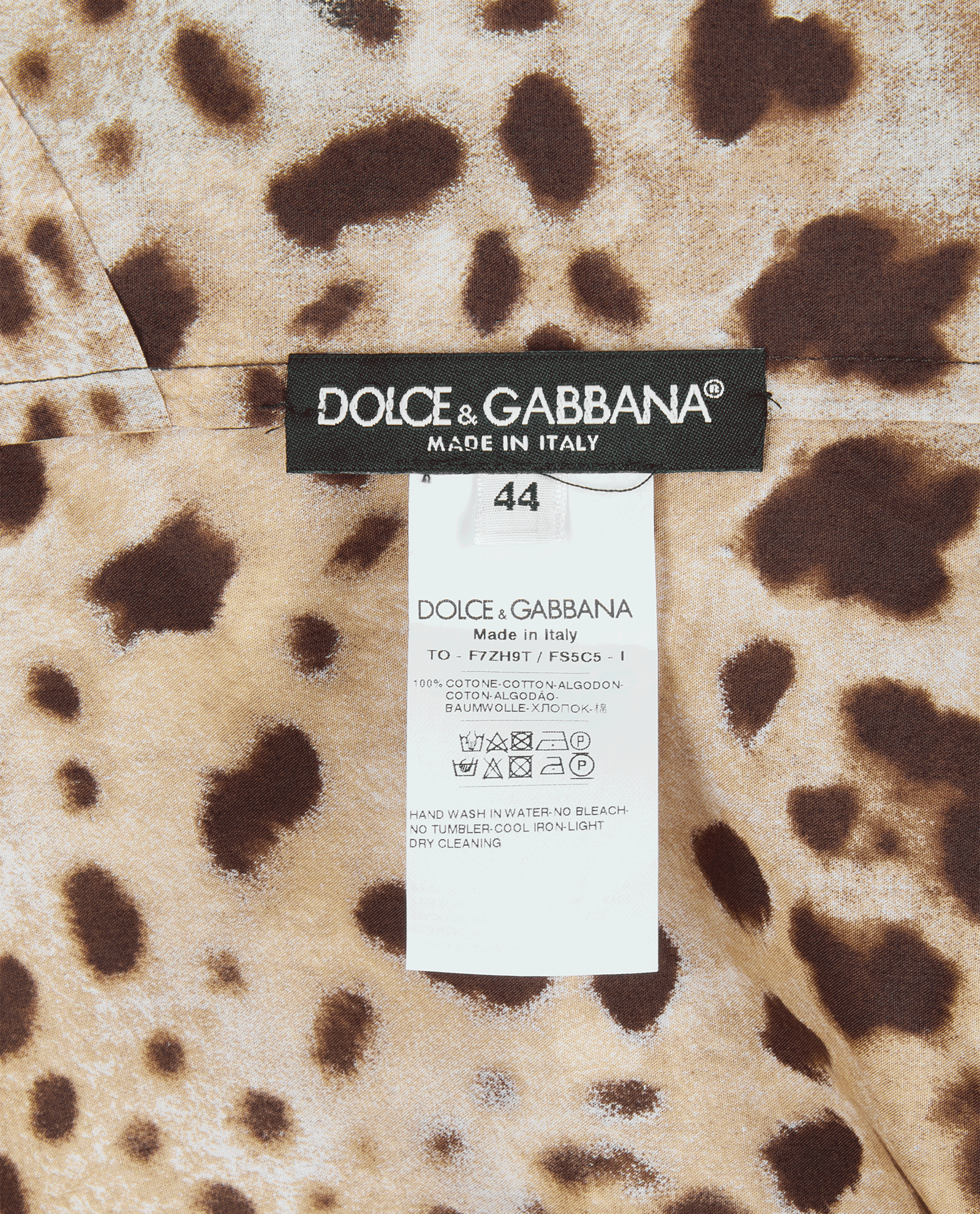 Dolce & Gabbana Leopard Print Top, &pound;150, Clothing, Brown, Cotton, Other view