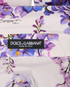 Dolce & Gabbana Floral Tie Waist Crop Shirt, &pound;250, Clothing, Purple/White, Cotton, Other view