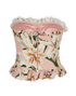 Dolce And Gabbana Flower Print Bustier, back view