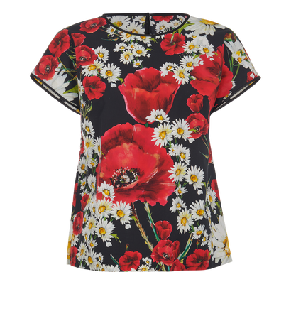 Dolce & Gabbana Poppies Daisies Top, front view