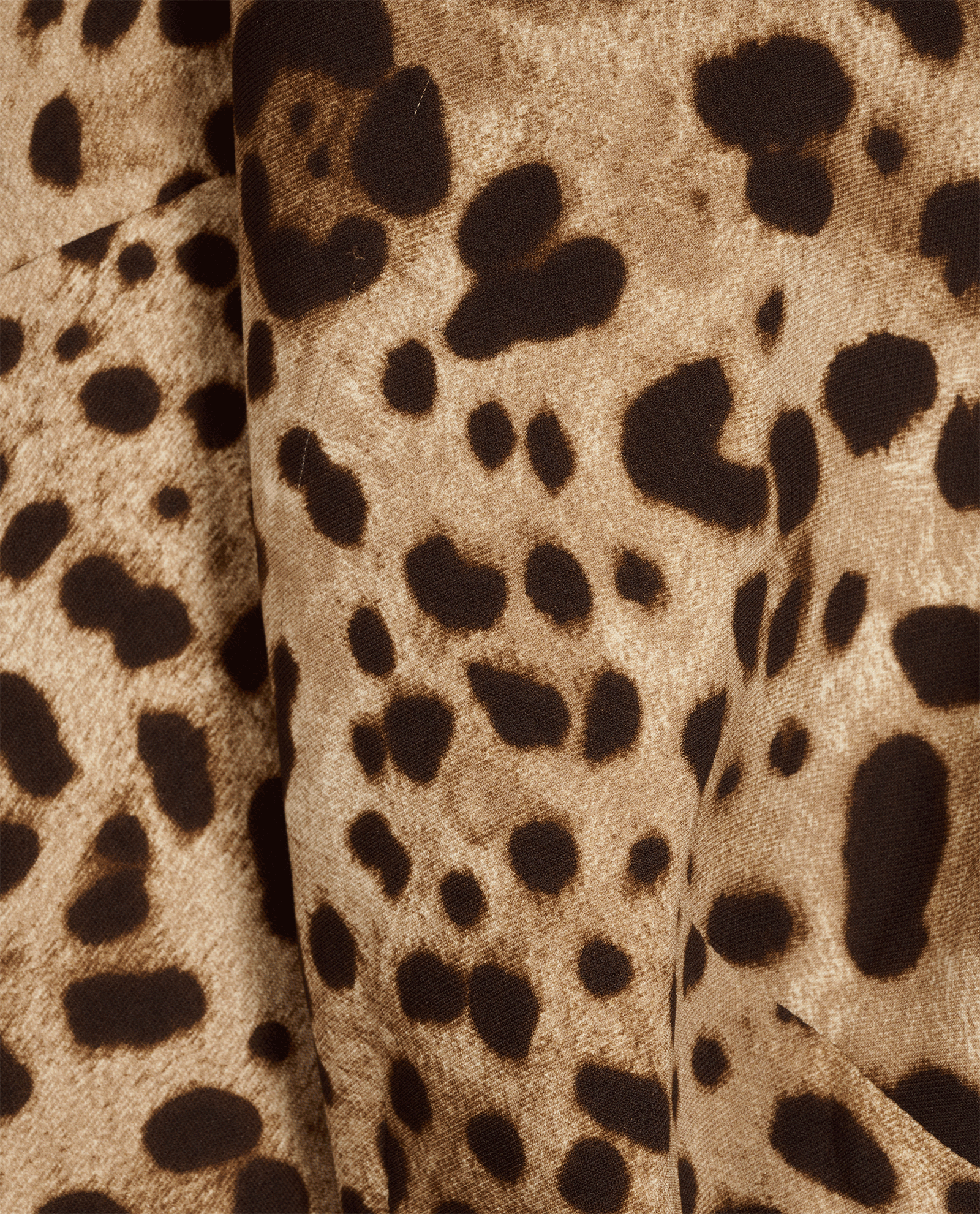 Dolce & Gabbana Leopard Print Top, &pound;195, Clothing, Beige/Brown, Silk, Other view