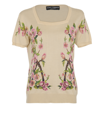 Dolce & Gabbana Floral Knit Top, front view
