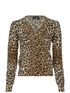 Dolce & Gabanna Leopard Long Sleeve Top, front view