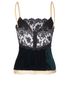 Dolce & Gabbana Velvet Strappy Vest, back view