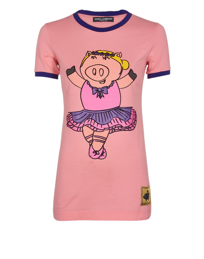 Dolce & Gabbana Pig Ballerina T- Shirt, front view