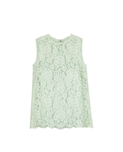 Dolce & Gabbana Lace Sleeveless Top, front view