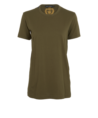Dolce & Gabbana Crewneck T-Shirt, &pound;90, Clothing, Green, Cotton, Front view