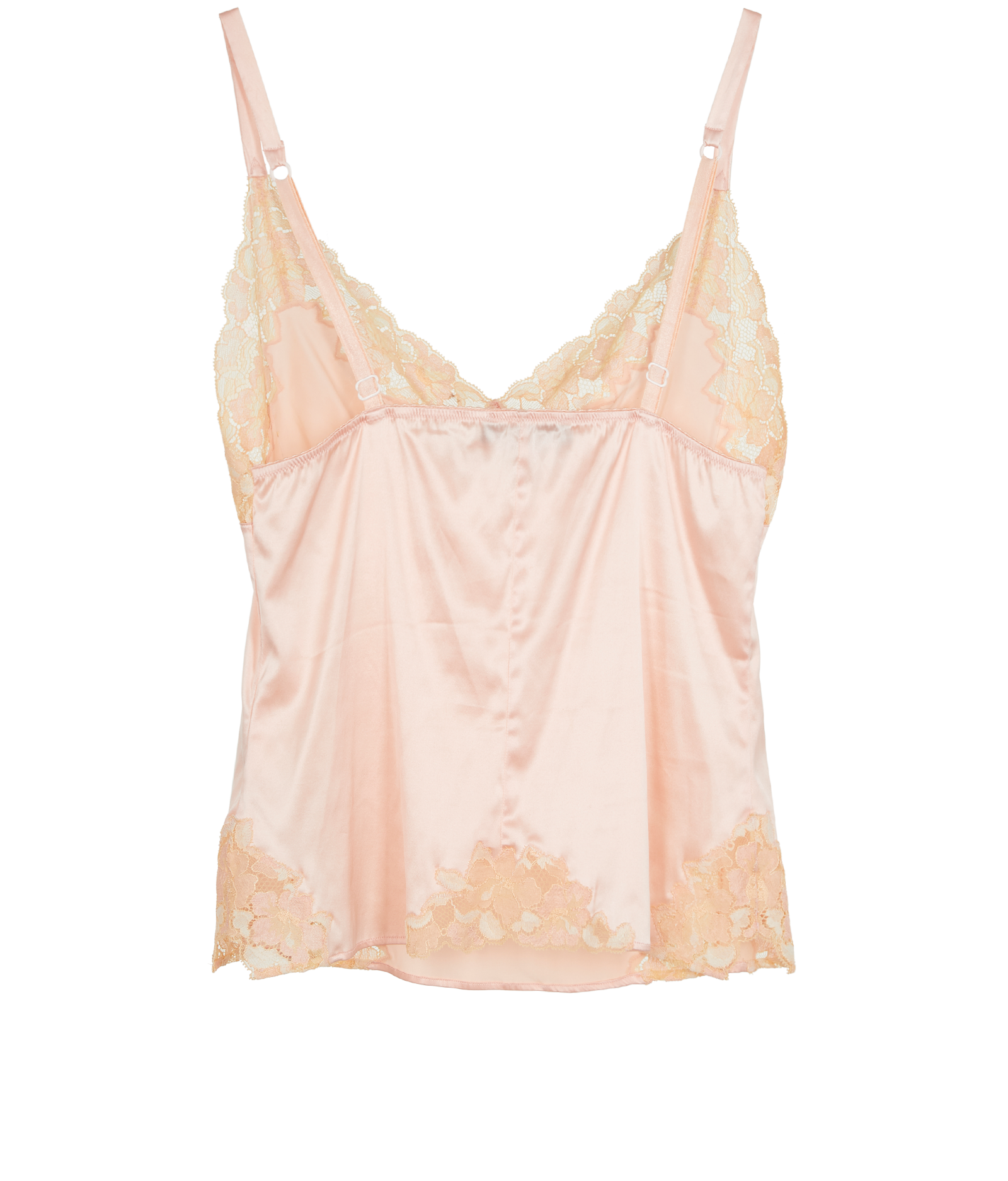 Dolce & Gabbana Lace-Trimmed Camisole Top, &pound;90, Clothing, Pink, Nylon/Silk, Back view