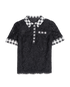 Dolce & Gabbana Lace Polo Top, front view