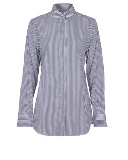 Dolce & Gabbana Striped Shirt, Cotton, White/Blue, UK10