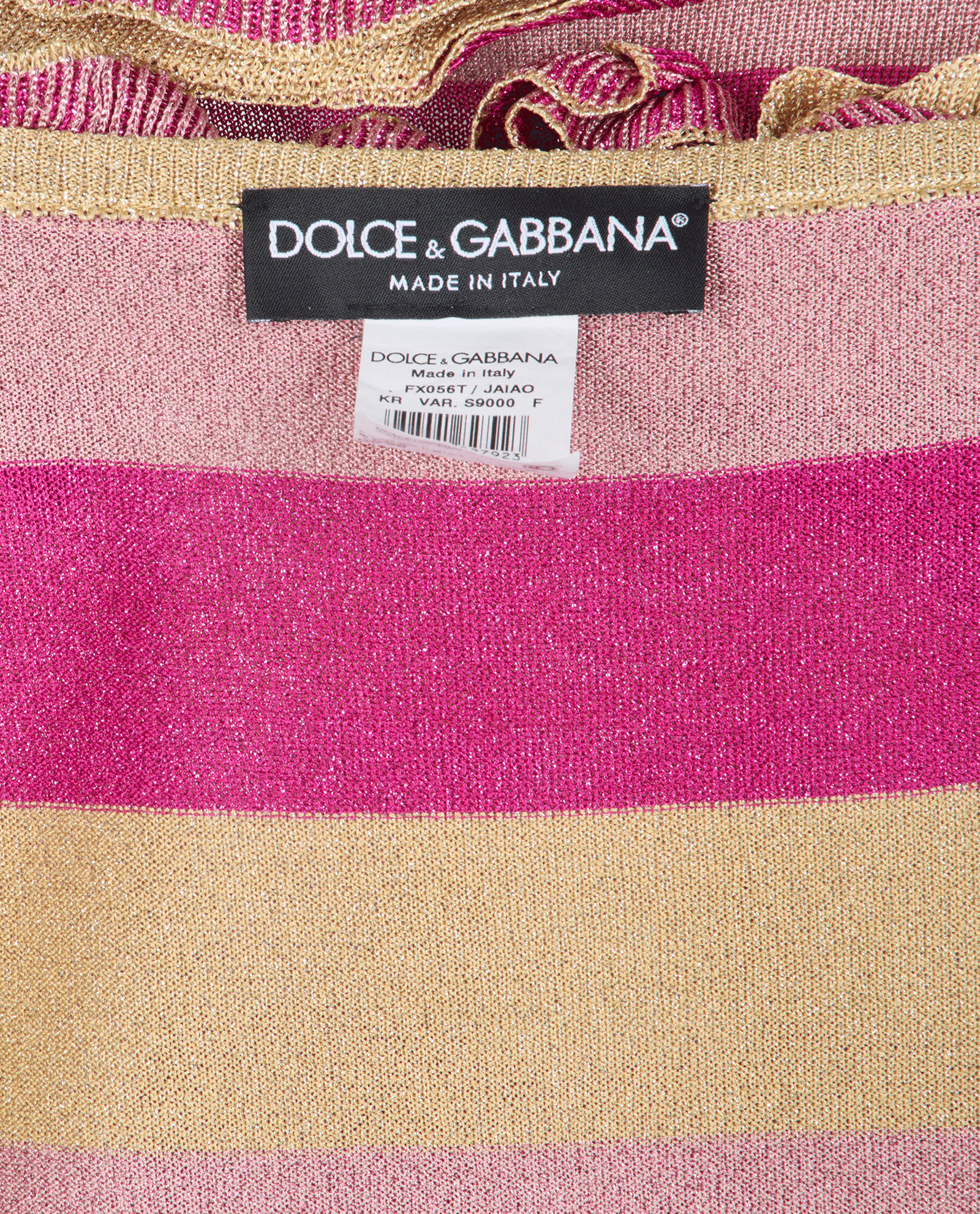 Dolce & Gabbana Rose Top, &pound;90, Clothing, Gold/Pink, Viscose, Other view