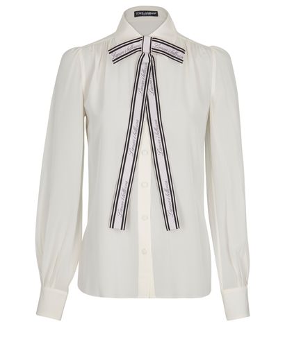 Dolce & Gabbana Bow Long Sleeve Blouse, front view