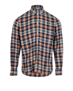 DSquared Check Shirt, Cotton, Blue/Yellow, UK 8, 3*