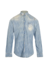 D Squared Distressed & Wash-Effect Shirt, &pound;120, Clothing, Blue, Cotton, Front view