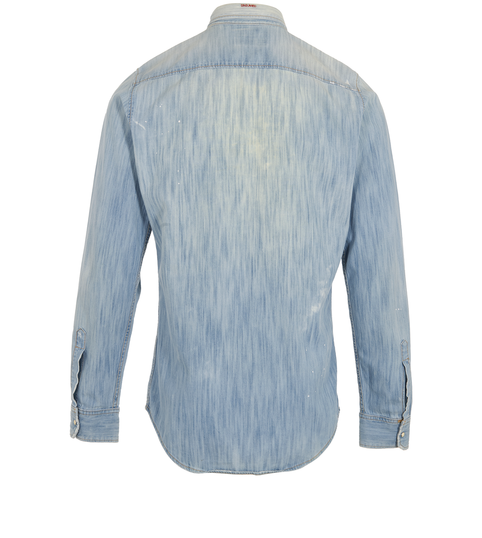 D Squared Distressed & Wash-Effect Shirt, &pound;120, Clothing, Blue, Cotton, Back view
