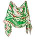 Emilio Pucci Swirl Print Beach Poncho, front view