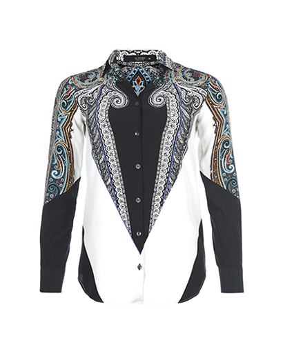 Etro Paisley Long Sleeve Blouse, front view