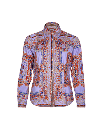 Etro Paisley Collar Top, front view