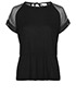 Fendi Organza Sleeve Top, front view