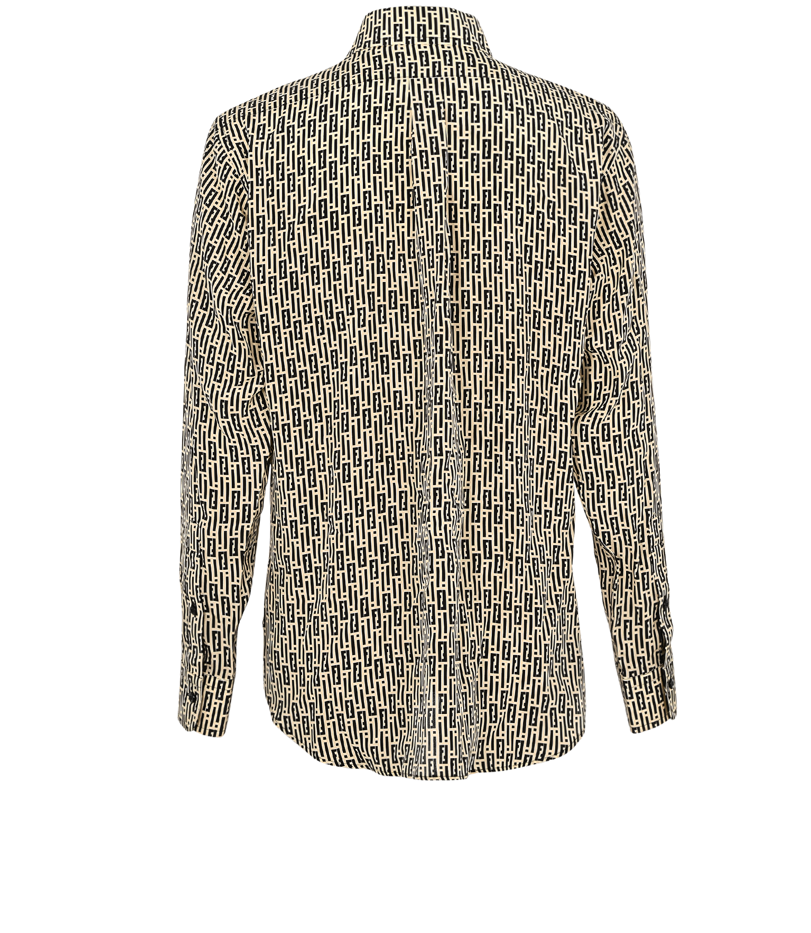 Fendi Shirt, &pound;350, Clothing, Black/Cream, Silk, Back view