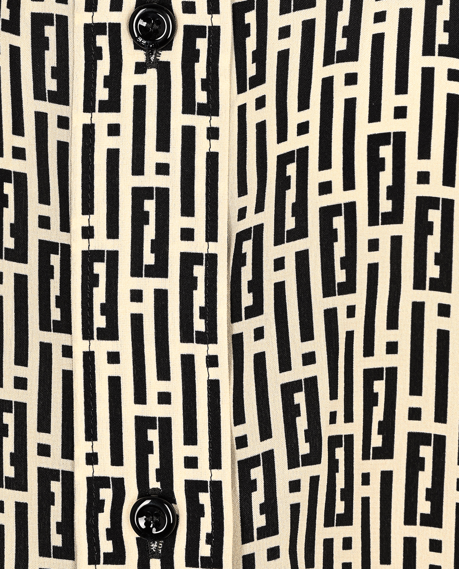 Fendi Shirt, &pound;350, Clothing, Black/Cream, Silk, Other view