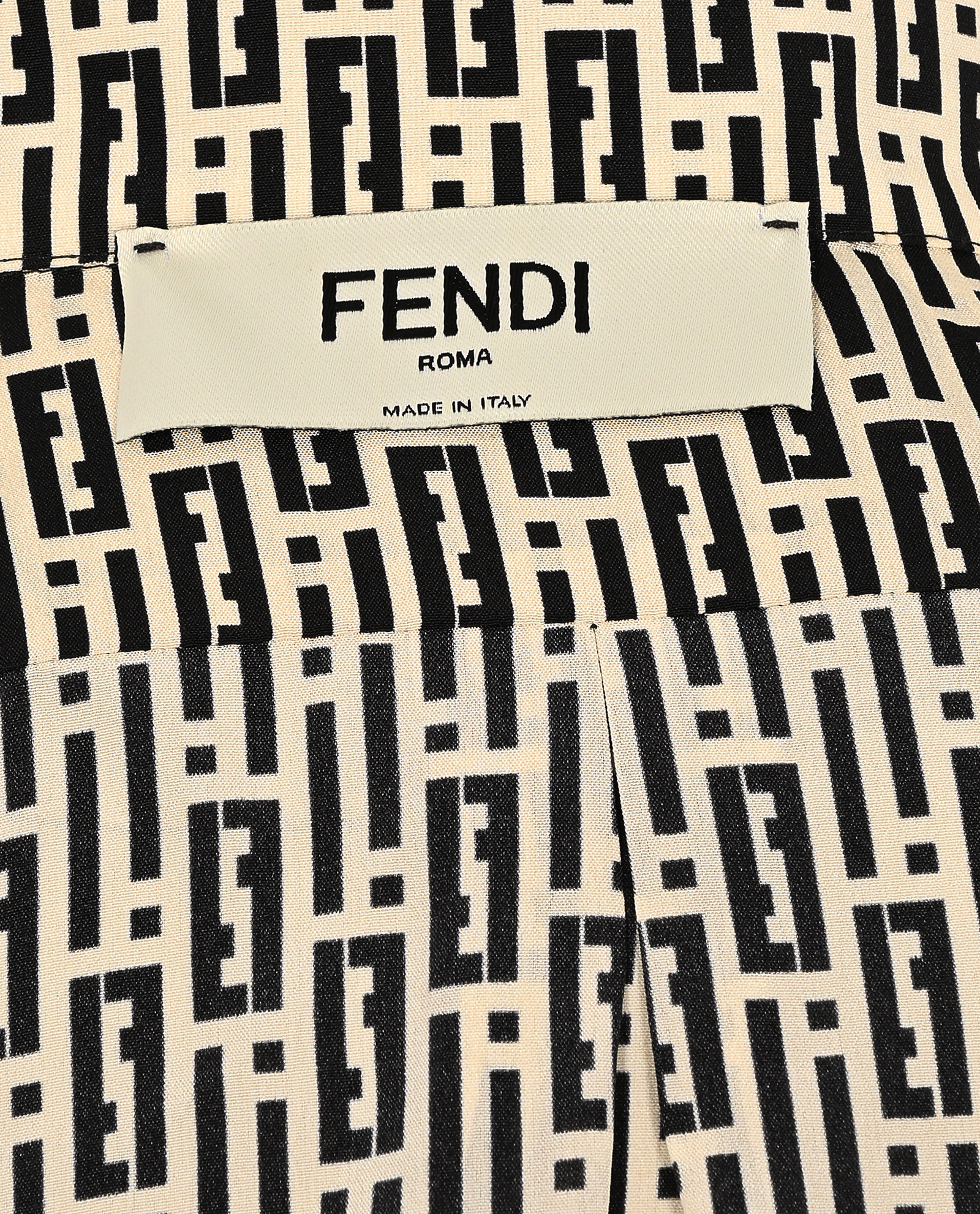 Fendi Shirt, &pound;350, Clothing, Black/Cream, Silk, Other view
