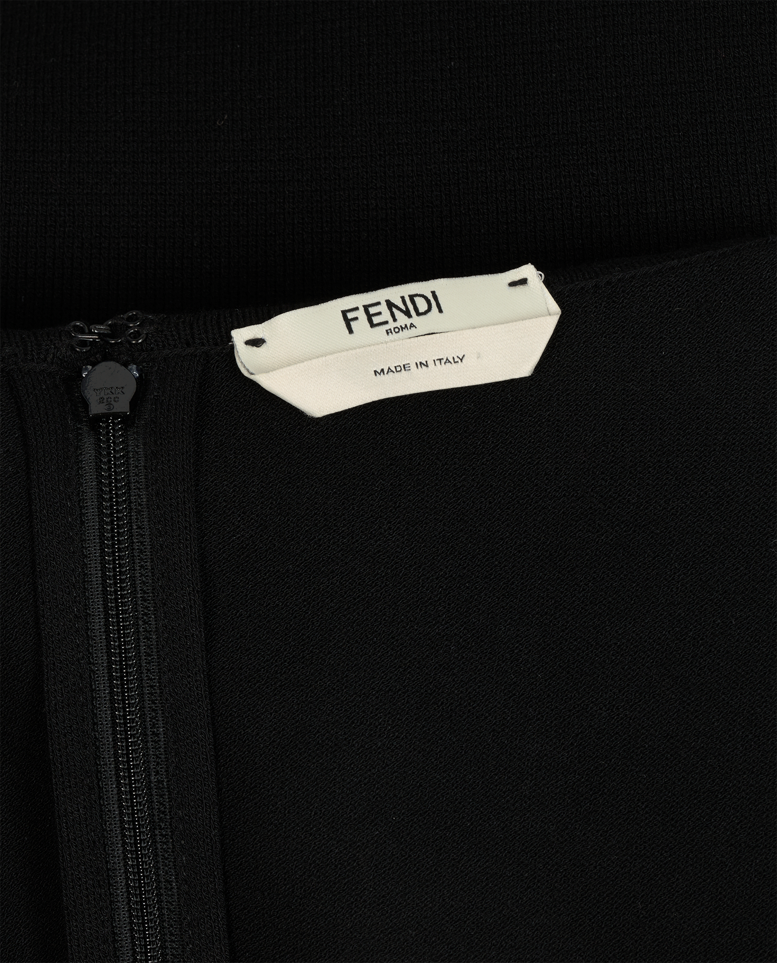 Fendi Perforated Short Sleeve Top, &pound;180, Clothing, Black, Viscose, Other view