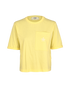 Fendi Cropped Front Pocket T-Shirt, £140, Clothing, Yellow, Cotton, Front view