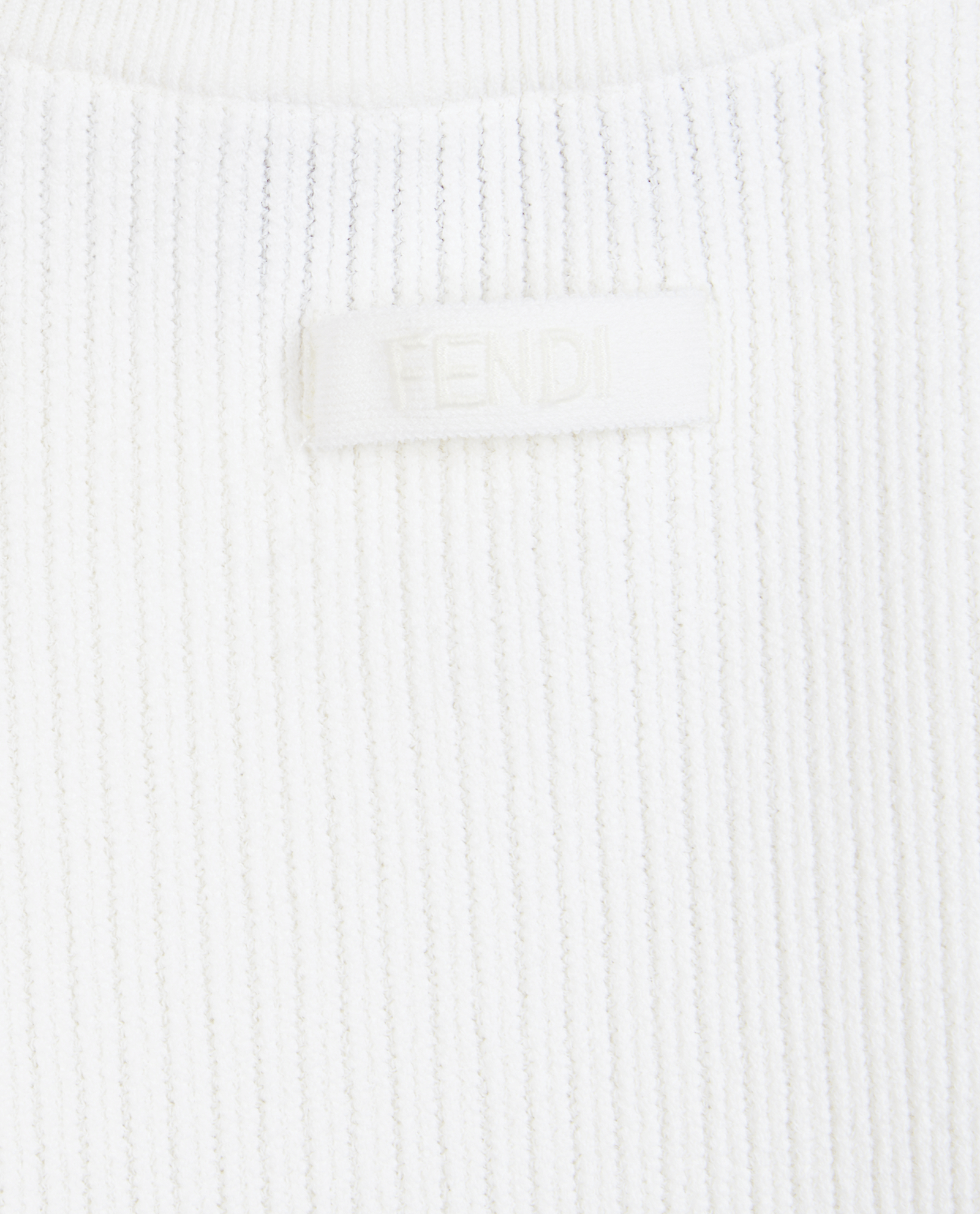 Fendi Ribbed Top, &pound;95, Clothing, White, Viscose, Other view