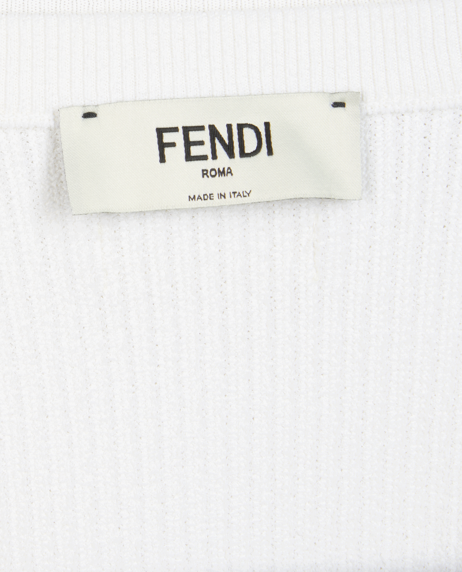 Fendi Ribbed Top, &pound;95, Clothing, White, Viscose, Other view
