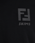 Fendi X Skims FF T-Shirt, &pound;80, Clothing, Black, Cotton, Other view