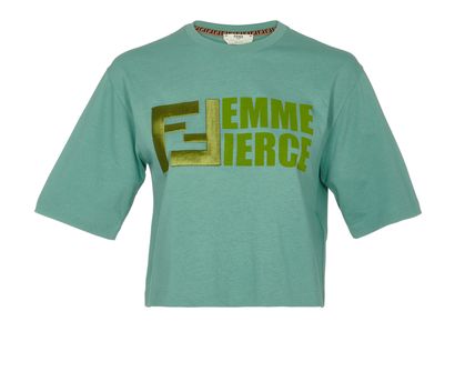 Fendi Femme Fierce Cropped Top, front view