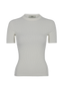 Fendi Ribbed Short Sleeves Top, front view