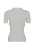 Fendi Ribbed Short Sleeves Top, back view