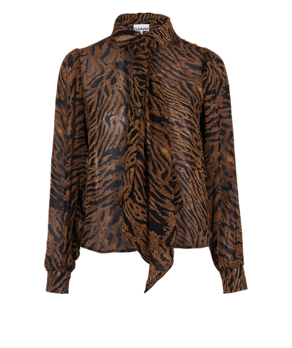 Ganni Tiger Print Shirt, front view