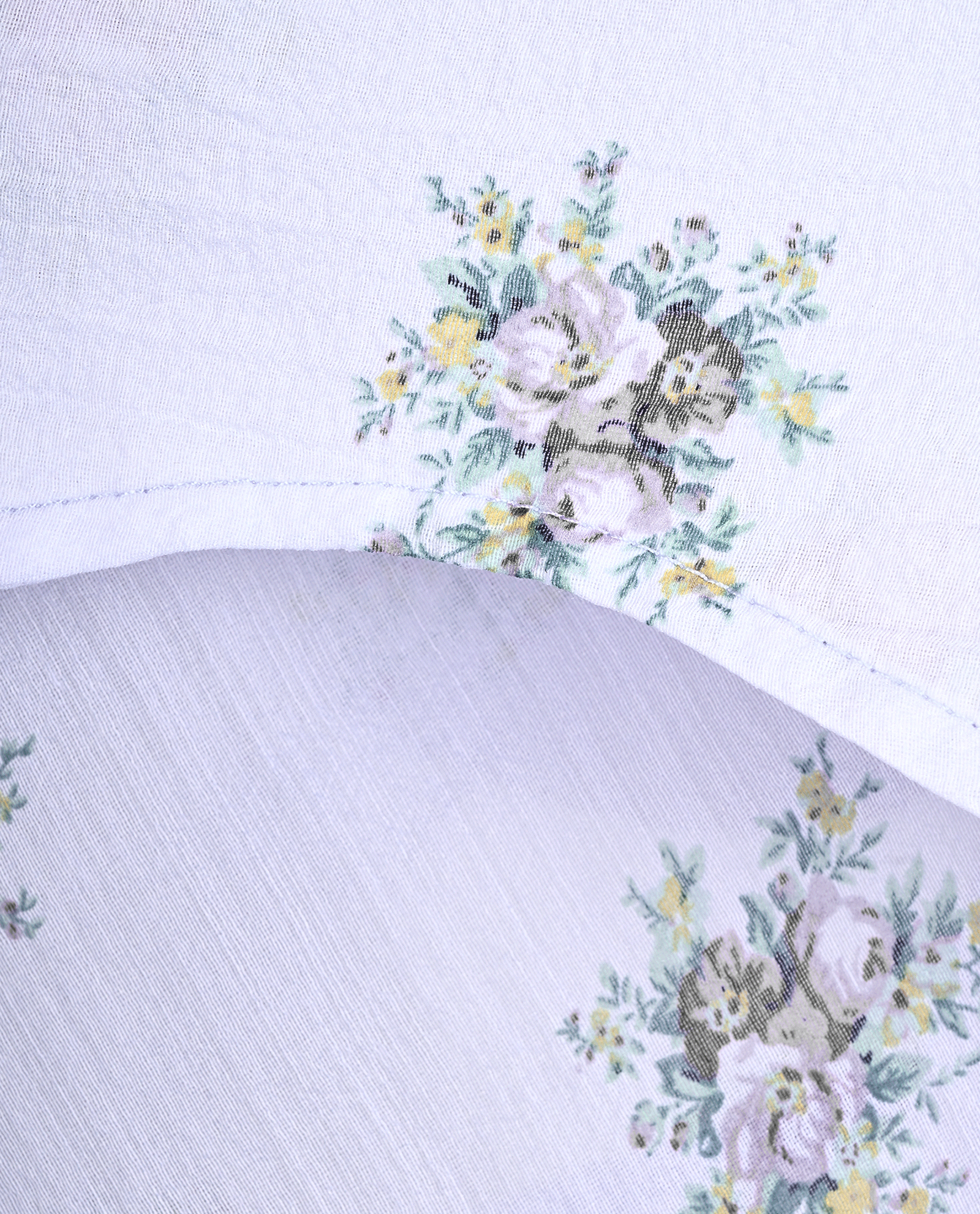 Ganni Floral Sheer Shirt, &pound;40, Clothing, Light Blue, Polyester (Polymer), Other view