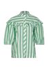 Ganni Responsible Striped Blouse, front view