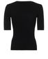 Ganni Melange Knit Scoop Top, back view