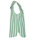 Ganni Responsible Striped Frill Blouse, side view