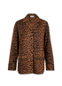 Ganni Leopard Print Shirt, &pound;80, Clothing, Brown, Cotton, Front view