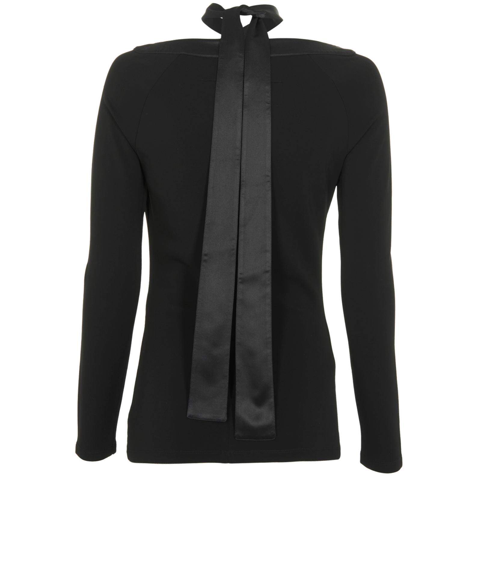 Givenchy Tie Neck Blouse, &pound;120, Clothing, Black, Viscose, Back view