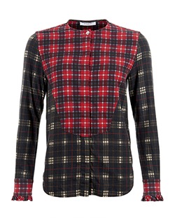 Givenchy Plaid Long Sleeve Shirt, Cotton, Multi, UK 6