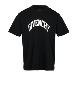 Givenchy College Logo T-Shirt, Mens, Cotton, Black, L, 3*