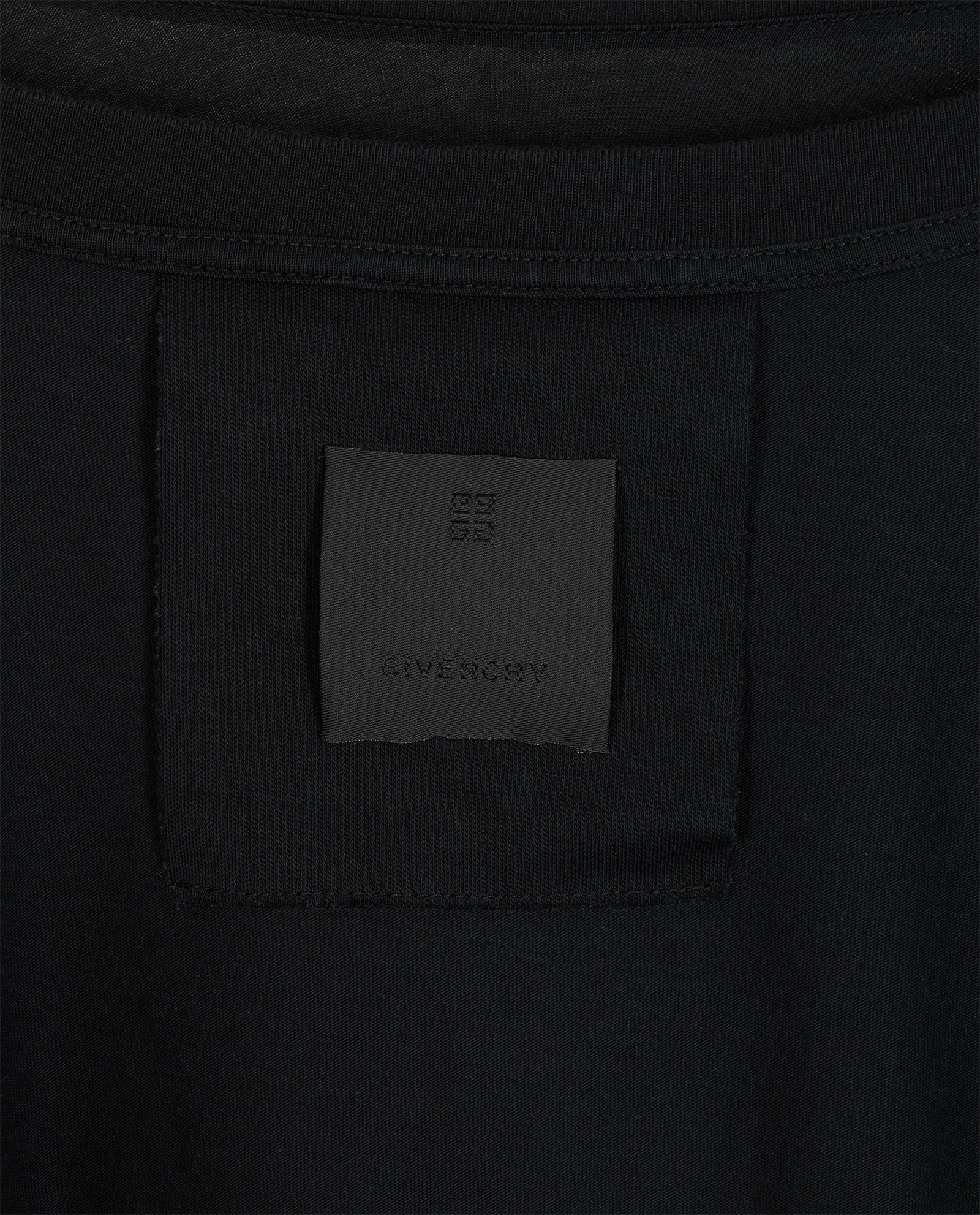 Givenchy College Logo T-Shirt, &pound;110, Clothing, Black, Cotton, Other view