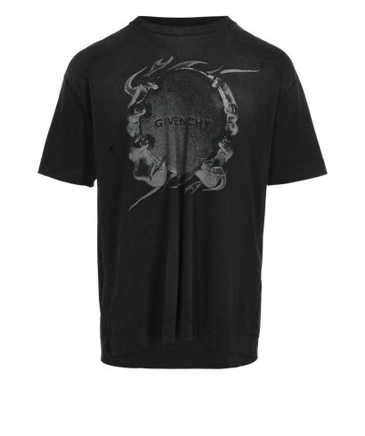 Givenchy Ring Print Distressed T-Shirt, front view